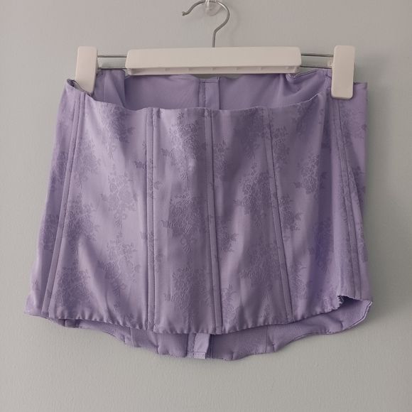 Bridgerton x Primark Lavender Floral Corset Top Strapless Boned NWT S - Picture 2 of 6